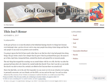Tablet Screenshot of godgunspolitics.wordpress.com