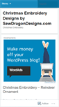 Mobile Screenshot of christmasembroidery.wordpress.com