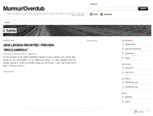 Tablet Screenshot of murmuroverdub.wordpress.com
