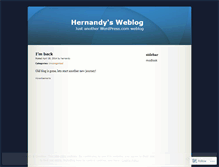 Tablet Screenshot of hernandy.wordpress.com