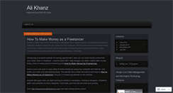 Desktop Screenshot of alikhanz.wordpress.com