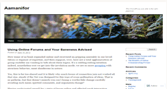 Desktop Screenshot of aamanifor.wordpress.com
