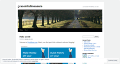 Desktop Screenshot of graceinfullmeasure.wordpress.com