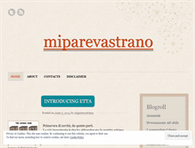 Tablet Screenshot of miparevastrano.wordpress.com