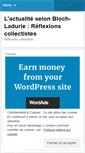 Mobile Screenshot of lactualiteselonblochladurie.wordpress.com