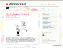 Tablet Screenshot of miamiflute.wordpress.com