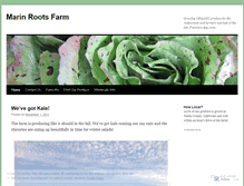 Tablet Screenshot of marinrootsfarm.wordpress.com