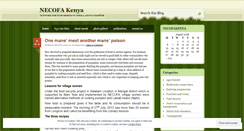 Desktop Screenshot of necofakenya.wordpress.com