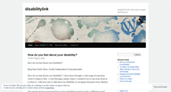 Desktop Screenshot of disabilitylink.wordpress.com