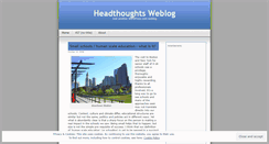 Desktop Screenshot of headthoughts.wordpress.com