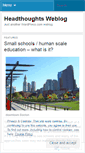 Mobile Screenshot of headthoughts.wordpress.com