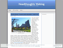 Tablet Screenshot of headthoughts.wordpress.com