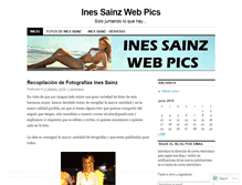 Tablet Screenshot of inessainz.wordpress.com