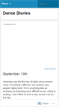 Mobile Screenshot of dancediaries.wordpress.com