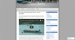 Desktop Screenshot of casualpaddler.wordpress.com