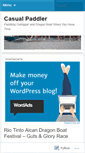 Mobile Screenshot of casualpaddler.wordpress.com