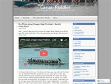 Tablet Screenshot of casualpaddler.wordpress.com