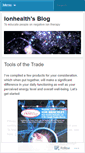 Mobile Screenshot of ionhealth.wordpress.com