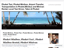 Tablet Screenshot of phukettaxi.wordpress.com