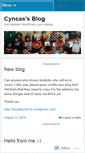 Mobile Screenshot of cyncas.wordpress.com