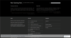 Desktop Screenshot of noirclan.wordpress.com