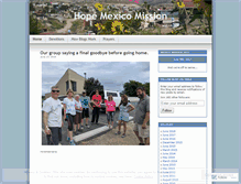 Tablet Screenshot of hopemexicomission.wordpress.com