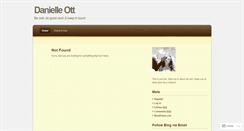 Desktop Screenshot of danielleott.wordpress.com