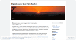 Desktop Screenshot of digestiveandexcretorysystem1.wordpress.com