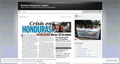 Desktop Screenshot of hondurasdelegation.wordpress.com