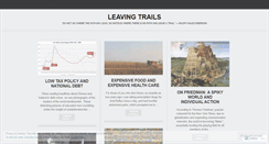 Desktop Screenshot of leavingtrails.wordpress.com