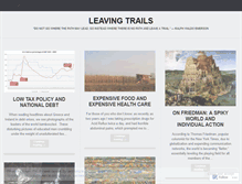 Tablet Screenshot of leavingtrails.wordpress.com