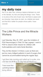 Mobile Screenshot of mydailyrace.wordpress.com
