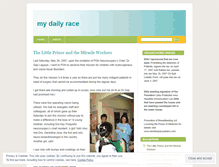 Tablet Screenshot of mydailyrace.wordpress.com