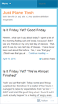 Mobile Screenshot of justplanetosh.wordpress.com