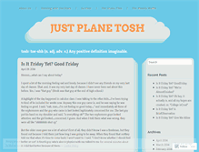 Tablet Screenshot of justplanetosh.wordpress.com