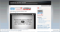 Desktop Screenshot of generatetrafficonline.wordpress.com