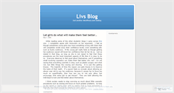 Desktop Screenshot of livsblog.wordpress.com