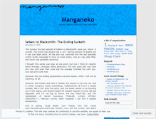 Tablet Screenshot of manganeko.wordpress.com