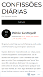 Mobile Screenshot of confissoesdiarias.wordpress.com
