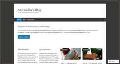Desktop Screenshot of aniruddham.wordpress.com