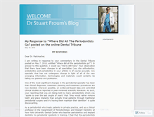 Tablet Screenshot of drstuartfroum.wordpress.com
