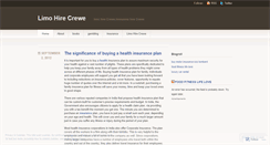 Desktop Screenshot of limohirecrewe.wordpress.com