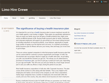 Tablet Screenshot of limohirecrewe.wordpress.com