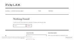 Desktop Screenshot of itsbylaw.wordpress.com