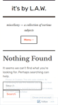 Mobile Screenshot of itsbylaw.wordpress.com