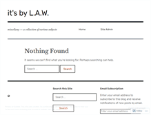 Tablet Screenshot of itsbylaw.wordpress.com