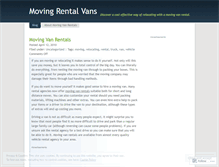 Tablet Screenshot of movingrentalvan.wordpress.com