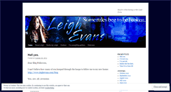 Desktop Screenshot of leighevans.wordpress.com