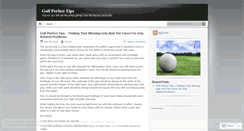 Desktop Screenshot of golfperfect.wordpress.com