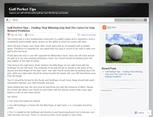 Tablet Screenshot of golfperfect.wordpress.com